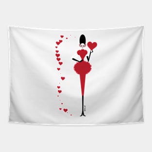 Queen Of Hearts Tapestry