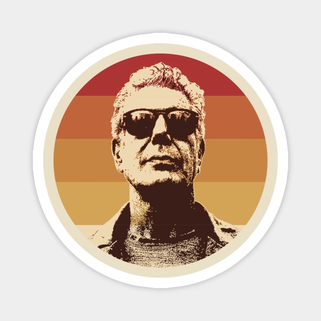 Retro Anthony Bourdain Chef Magnet by Mollie