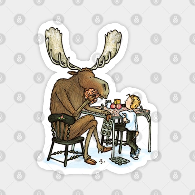 Give a Moose a Muffin Magnet by OfficeBros