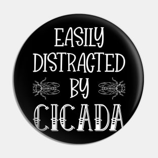 Easily Distracted by Great Cicada Fest 2024 Broods XIX & XIII Pin