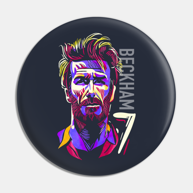David Beckham popart cartoon - David Beckham - Pin | TeePublic David Beckham popart cartoon - David Beckham - Pin | TeePublic