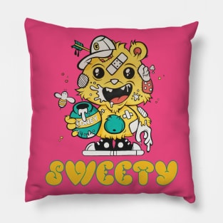 Cute Funny Baby Bear Child Birthday Kids School Costume Gift Pillow