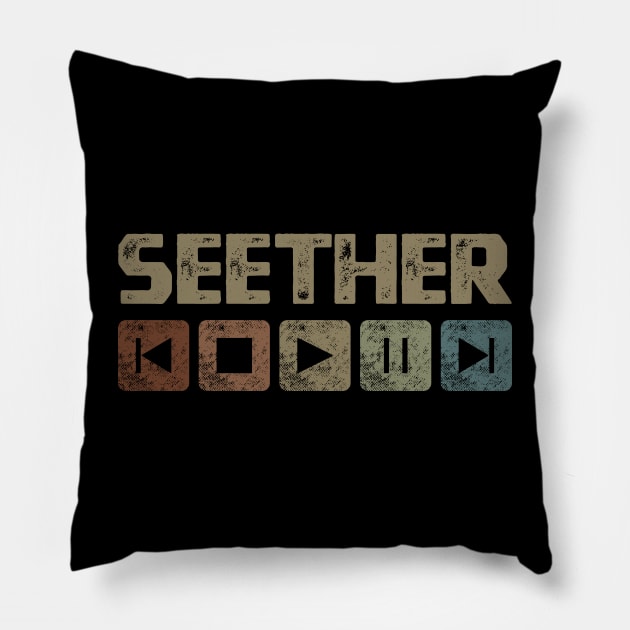 Seether Control Button Pillow by besomethingelse