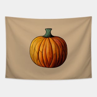 Pumpkin illustration Tapestry