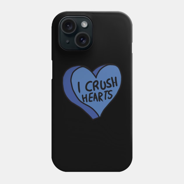 I Crush Hearts Love Heart Phone Case by ROLLIE MC SCROLLIE