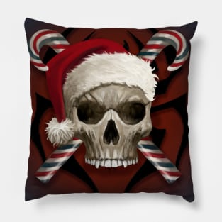 Christmas Skull Pillow