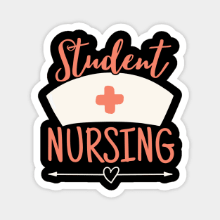 Pastel Nurse Students Nursing Orange Magnet