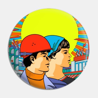 Communism worker Pin