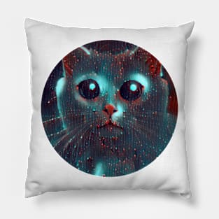 Fuzzy mycat, revolution for cats Pillow