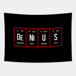 Genius - Periodic Table of Elements Tapestry