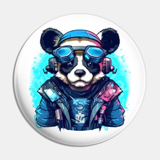 cool panda - anime style Pin