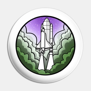 Genderqueer Pride Rocket Pin