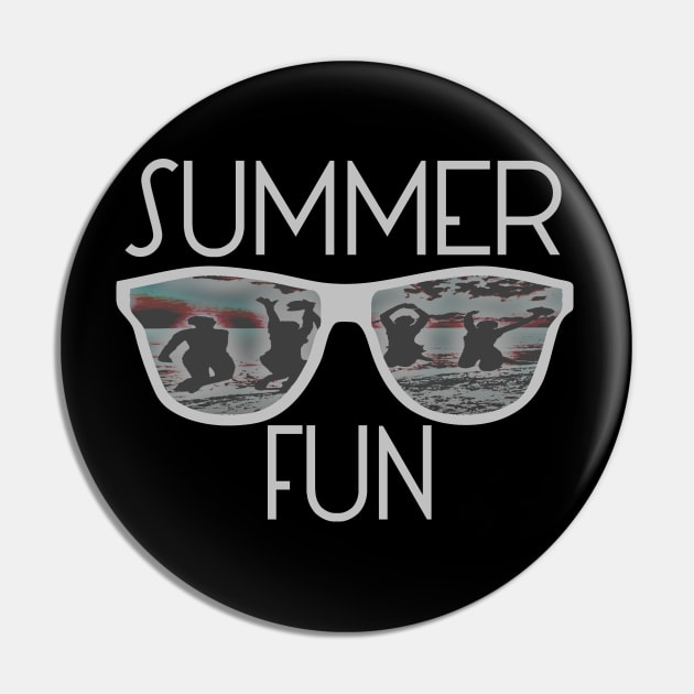 Summer Fun Sunglasses Reflection Pin by KZK101