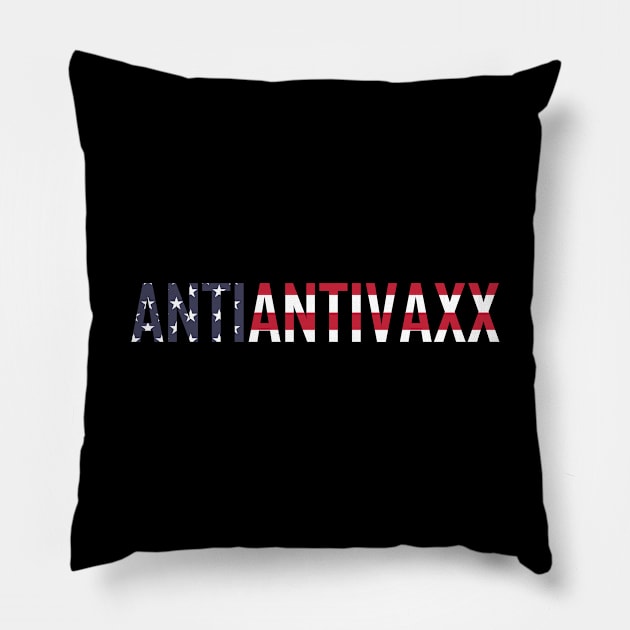 Anti Anti Vaxx America Pillow by felixbunny