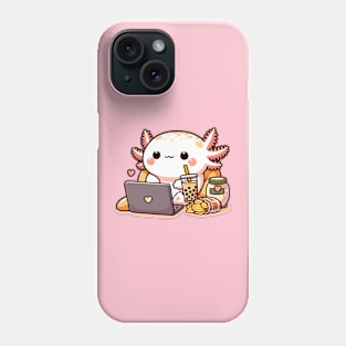 chubby axolotl on duty Phone Case