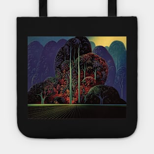 Eyvind Earle - softening-shades-of-twilight Tote