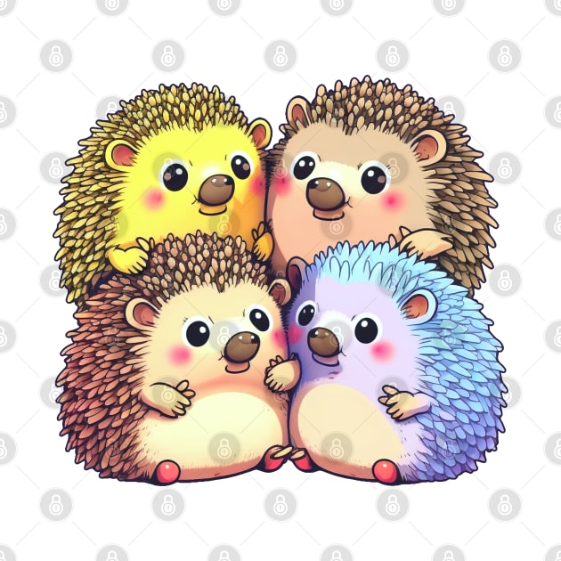 A Prickle Of Hedgehogs by PukingRainbow