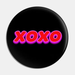 Valentine XO Graphic Pin
