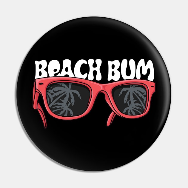 Beach Bum Sunglasses Pin by CaptainHobbyist