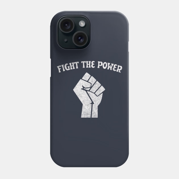 Fight The Power - Faded/Vintage Style Black Power Fist #2 Phone Case by DankFutura
