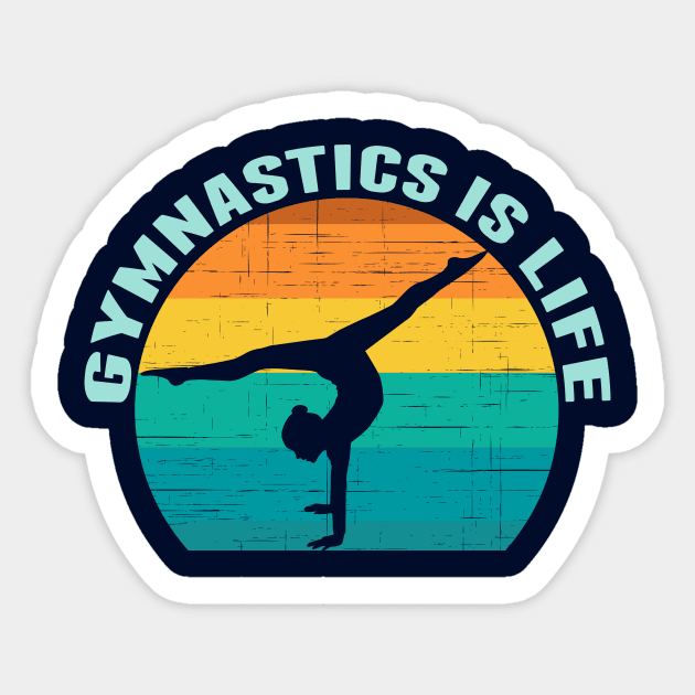 Girls Gymnastics Water Bottle Stickers