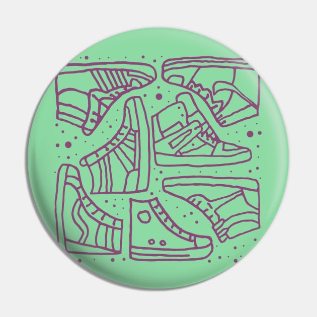 Sneaker pattern Pin by am2c