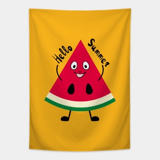 Summer watermelon says hello Tapestry