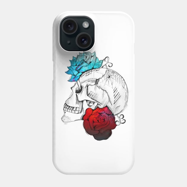 Skull & Roses Phone Case by JakeSmith