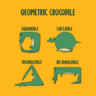 Geometric Crocodile T-Shirt