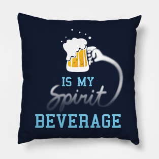 Funny Beer Spirit Animal Drinking Slogan For Beer Drinkers Pillow