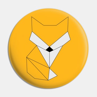 Geometric Fox Pin