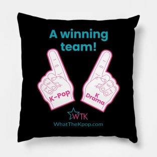 K-Pop and K-Drama team foam fingers - What a team! Pillow