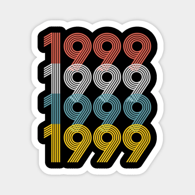 20th Retro Vintage 20 years 1999 birthday Magnet by AKSA shop