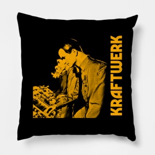 Kraftwerk Retro Fanart Tribute Design Pillow