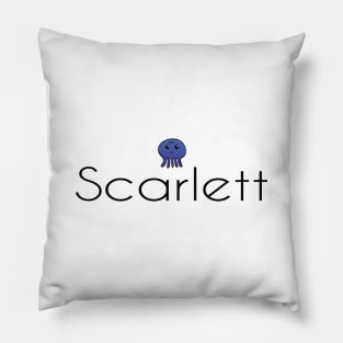 Scarlett Cute Squid Cartoon Pillow