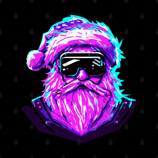 Ciberpunk Santa 2 by Joselo Rocha Art