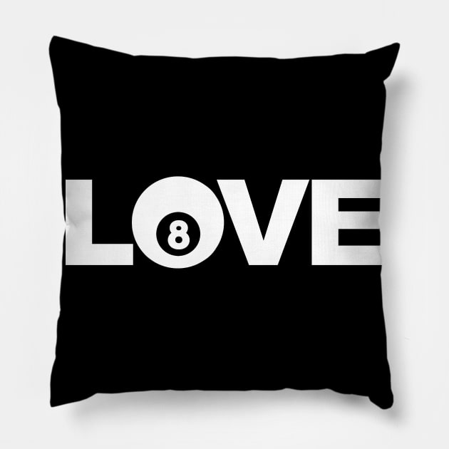 Billiard Love Pillow by BB Funny Store