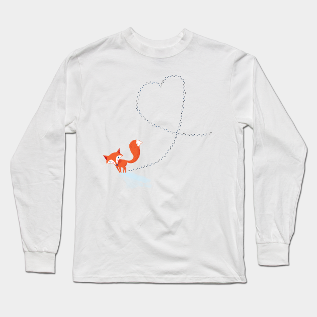 Cute Fox Mens Longsleeve Tee Foxy Cute Fox Mens Longsleeve Tee Foxy
