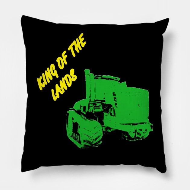 King of the lands simple - american tractor Pillow by WOS