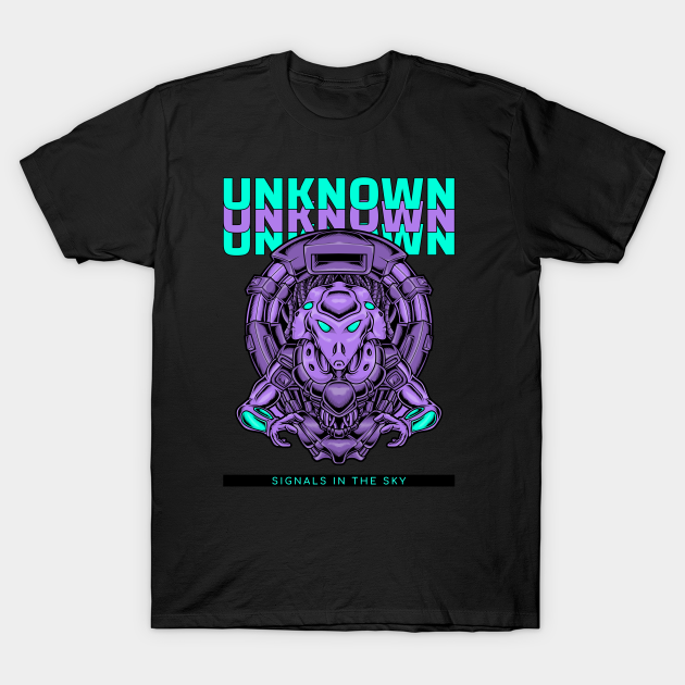 Unknown Alien Design I Glitch Aliens UFO Day - Anomaly - T-Shirt