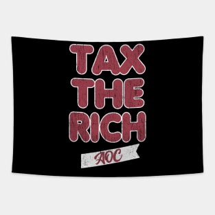 Tax The Rich AOC Tapestry