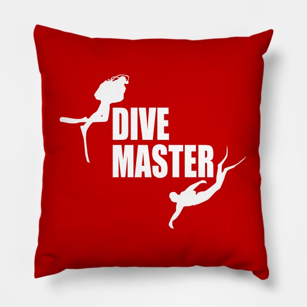 Scuba Diving Divemaster Pillow by TMBTM