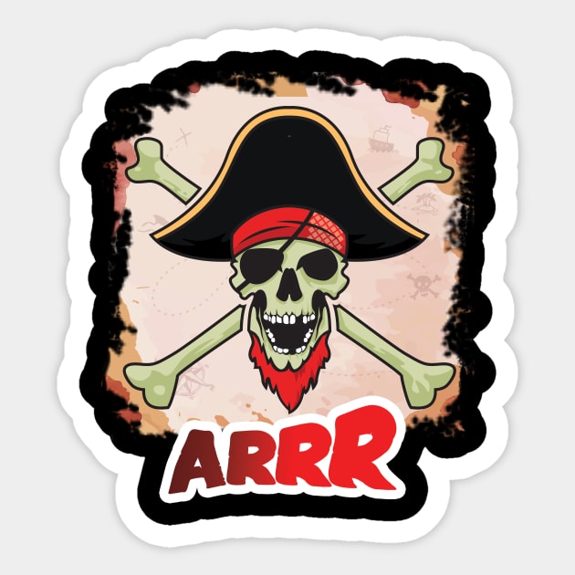 Arrrrrrr! Pirate Sticker Set PNG