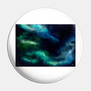 Blue Galaxy Pin