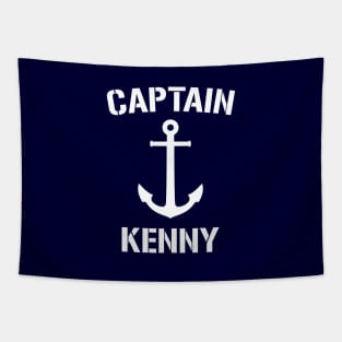 Nautical Captain Kenny Personalized Boat Anchor Tapestry