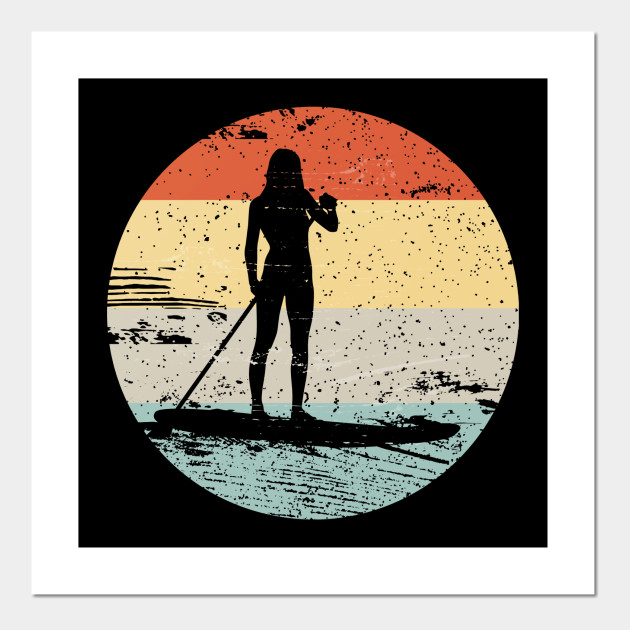 Similar to Vintage Retro Style Stand Up Paddle Board Design - Paddleboarding  - Posters and Art Prints | TeePublic