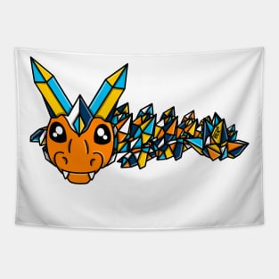 AroAce Pride Fidget Crystal Dragon Tapestry