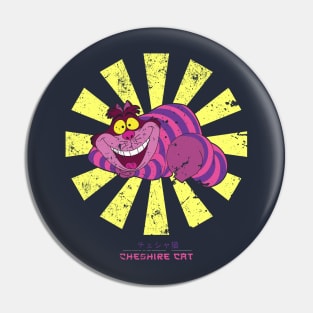 Cheshire Cat Retro Japanese Pin