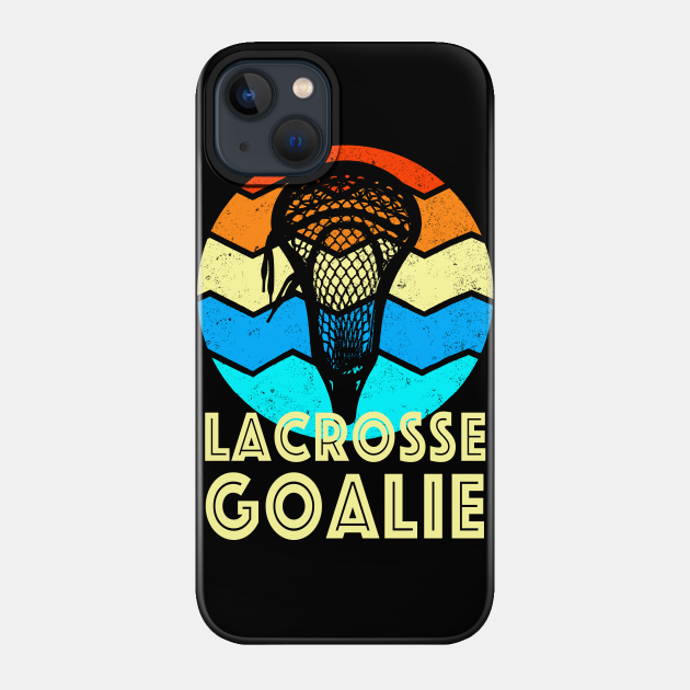 Lacrosse Goalie Vintage Sunset - Lacrosse Goalie - Phone Case