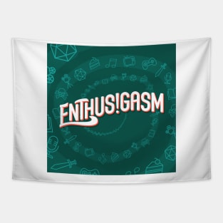 Enthusigasm Square Podcast Cover Art Tapestry